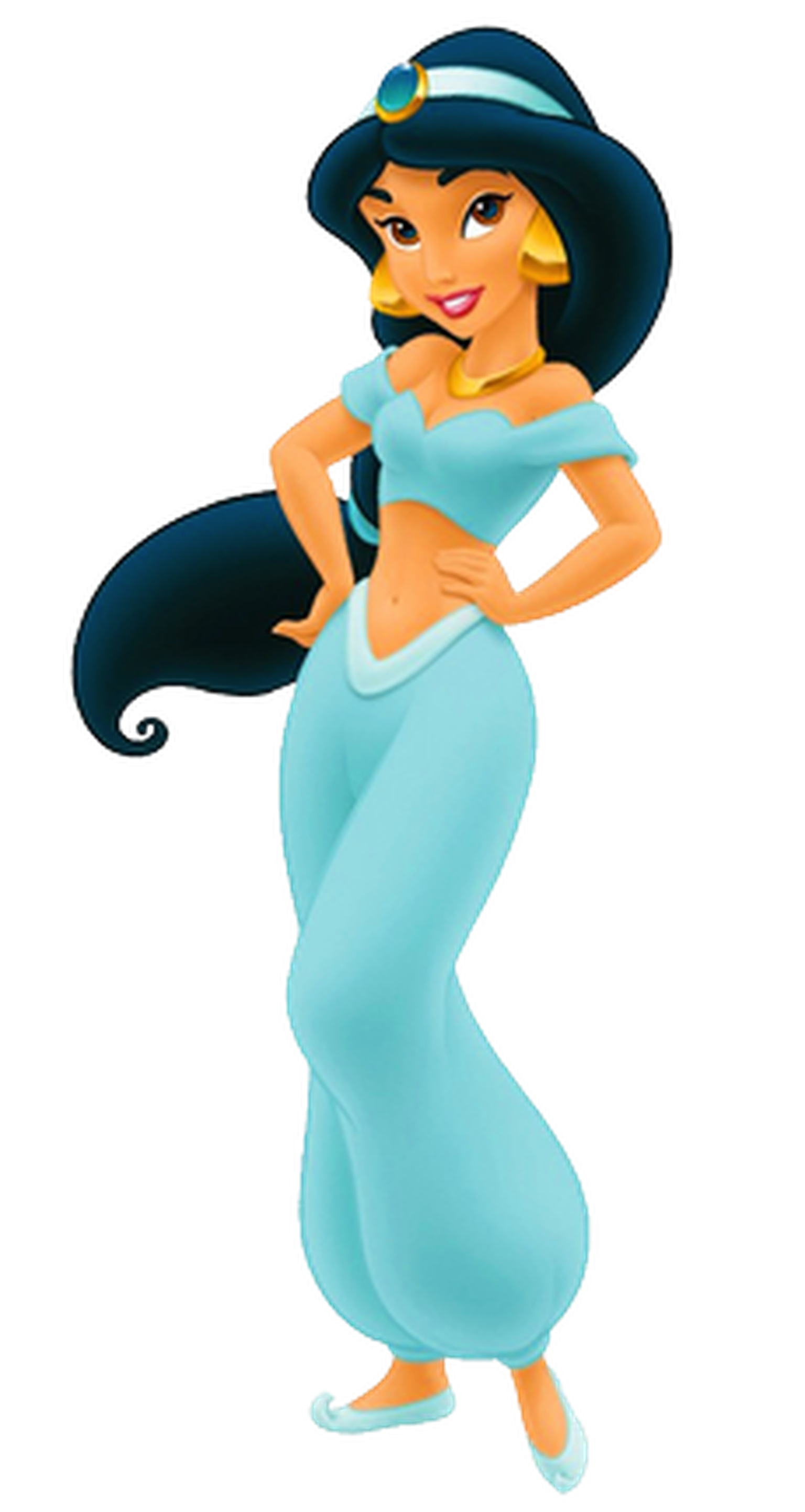 Printsess Jasmine sinises rõivastuses