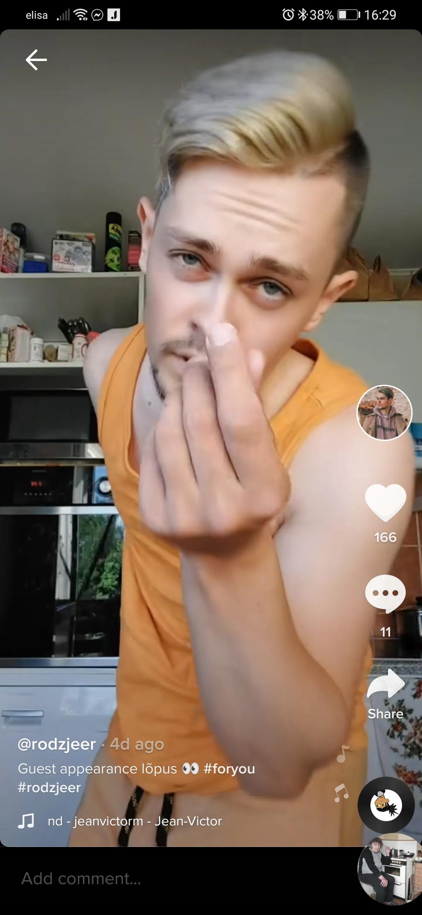 Roger Tibar TikTokis tantsimas.