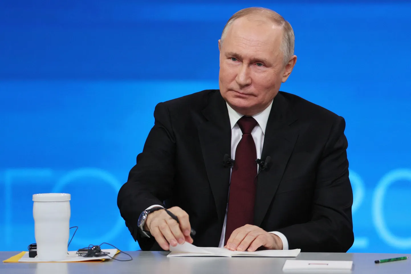 Vladimir Putin aastalõpu pressikonverentsil.