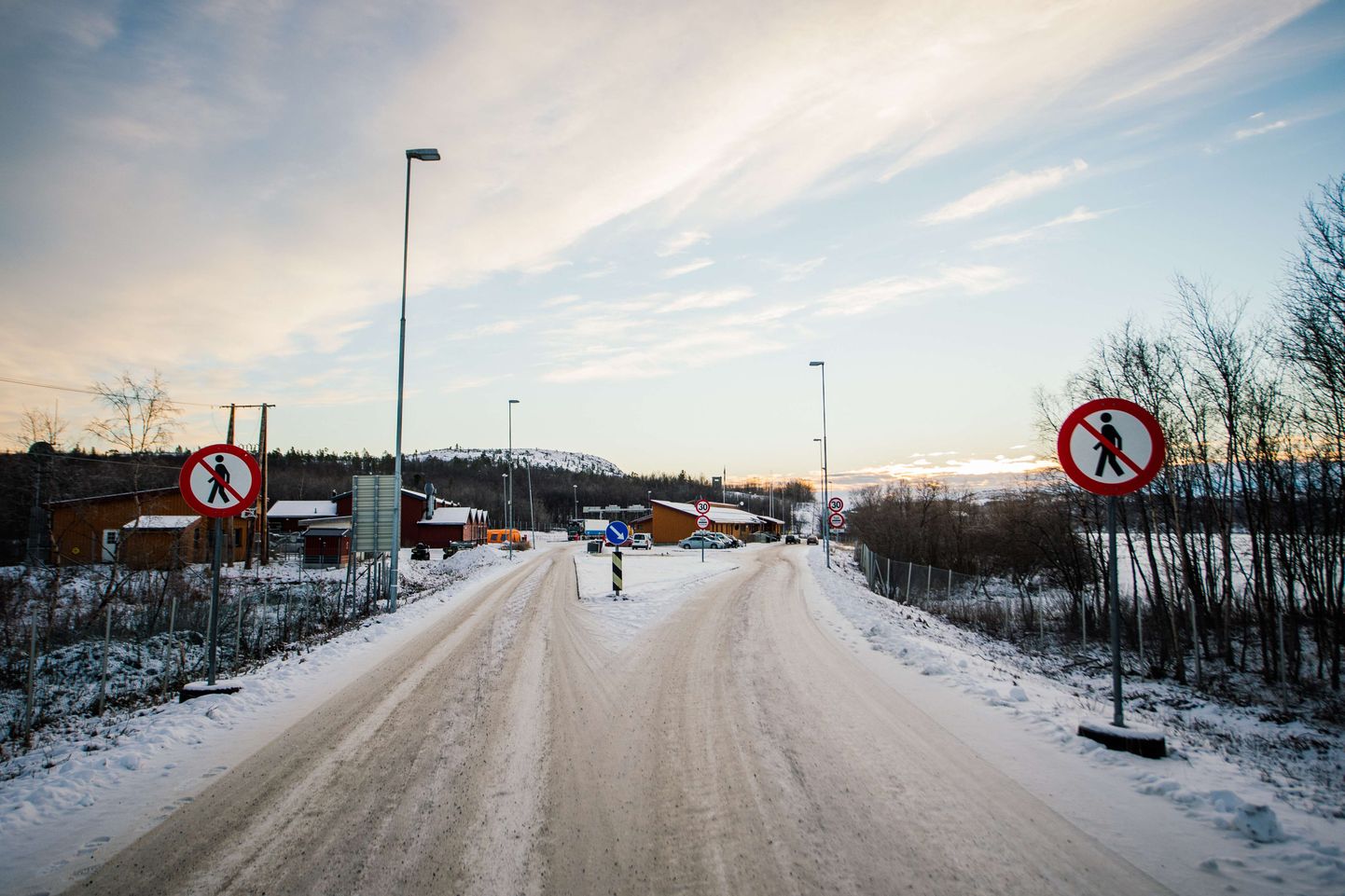 Norra piiriületuspunkt Storskogis Kirkenesi linna lähedal.