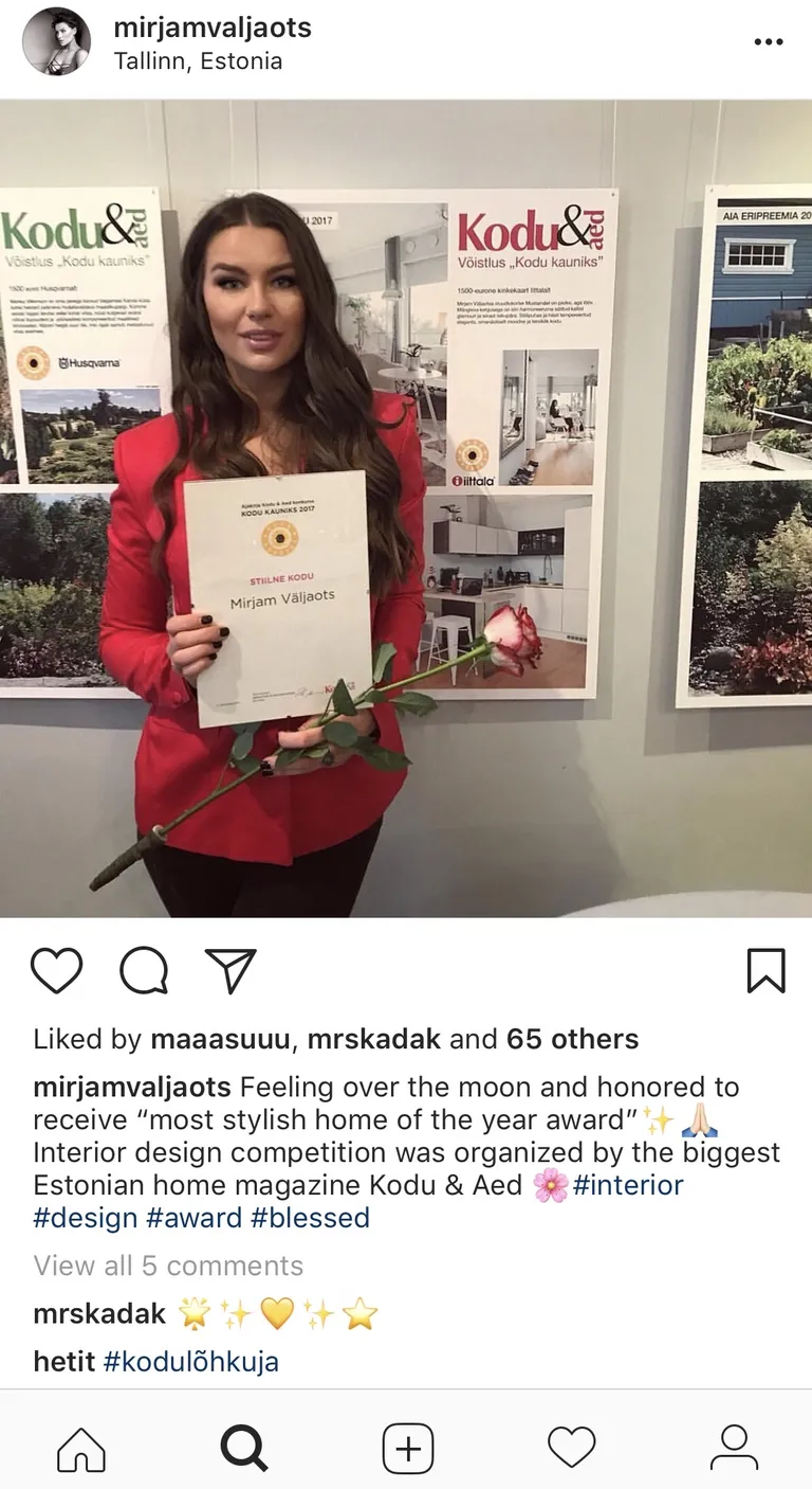 Mirjam Väljaots foto ja Heti Tulve kommentaar