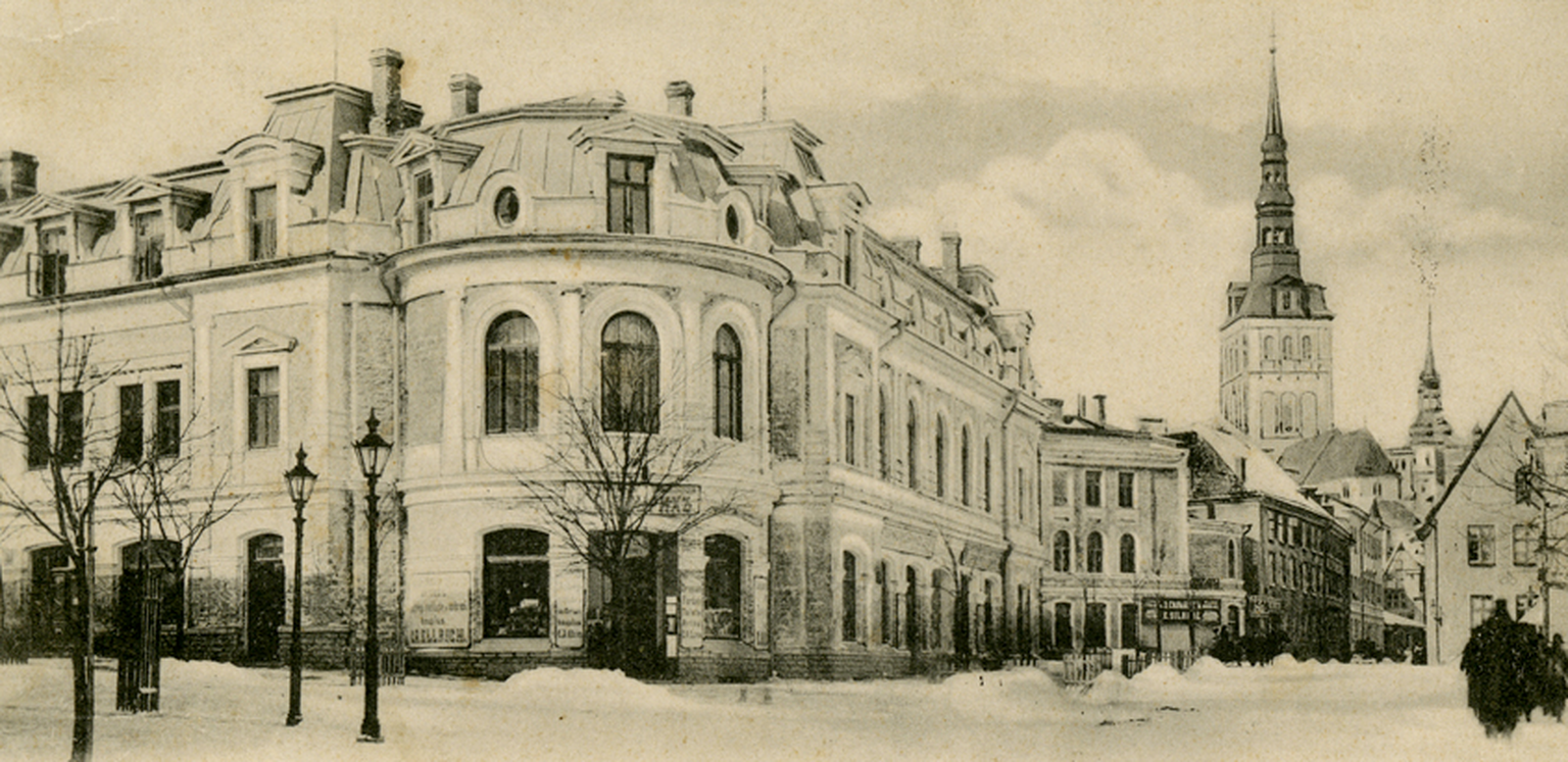 Hoone Tallinnas, milles tegutses detsembris 1933 suletud rahvussotsialistlik Saksa Klubi. Pilt on tehtud aastatel 1899–1900.