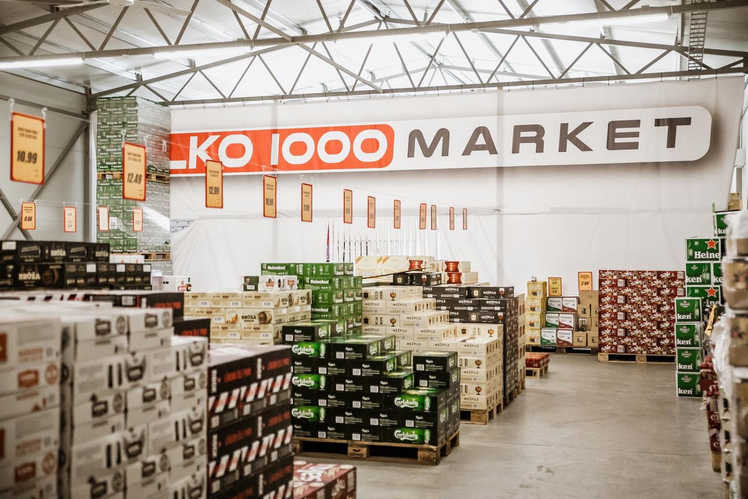 Alkoholikauplus Läti piiril.