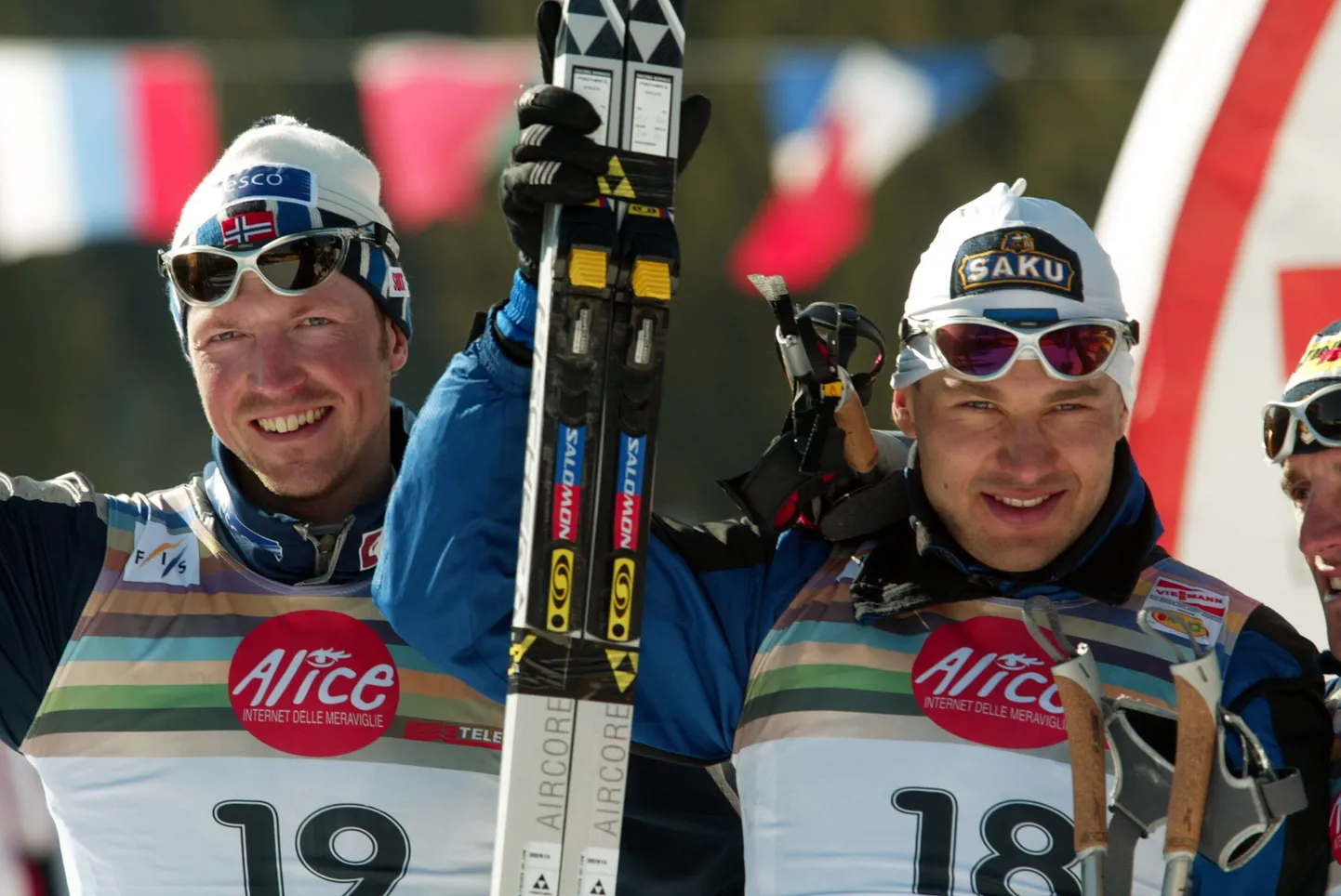 Frode Estil (vasakul) ja Andrus Veerpalu 2003. aastal Asiagos.