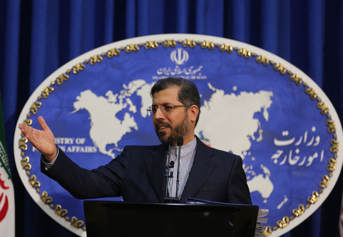 Iraani välisministeeriumi pressiesindaja Saeed Khatibzadeh.