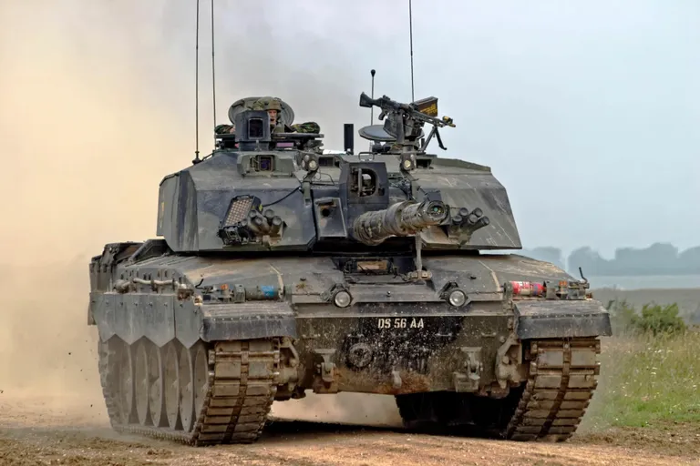 Briti tank Challenger&nbsp;Salisbury õppeväljakul.