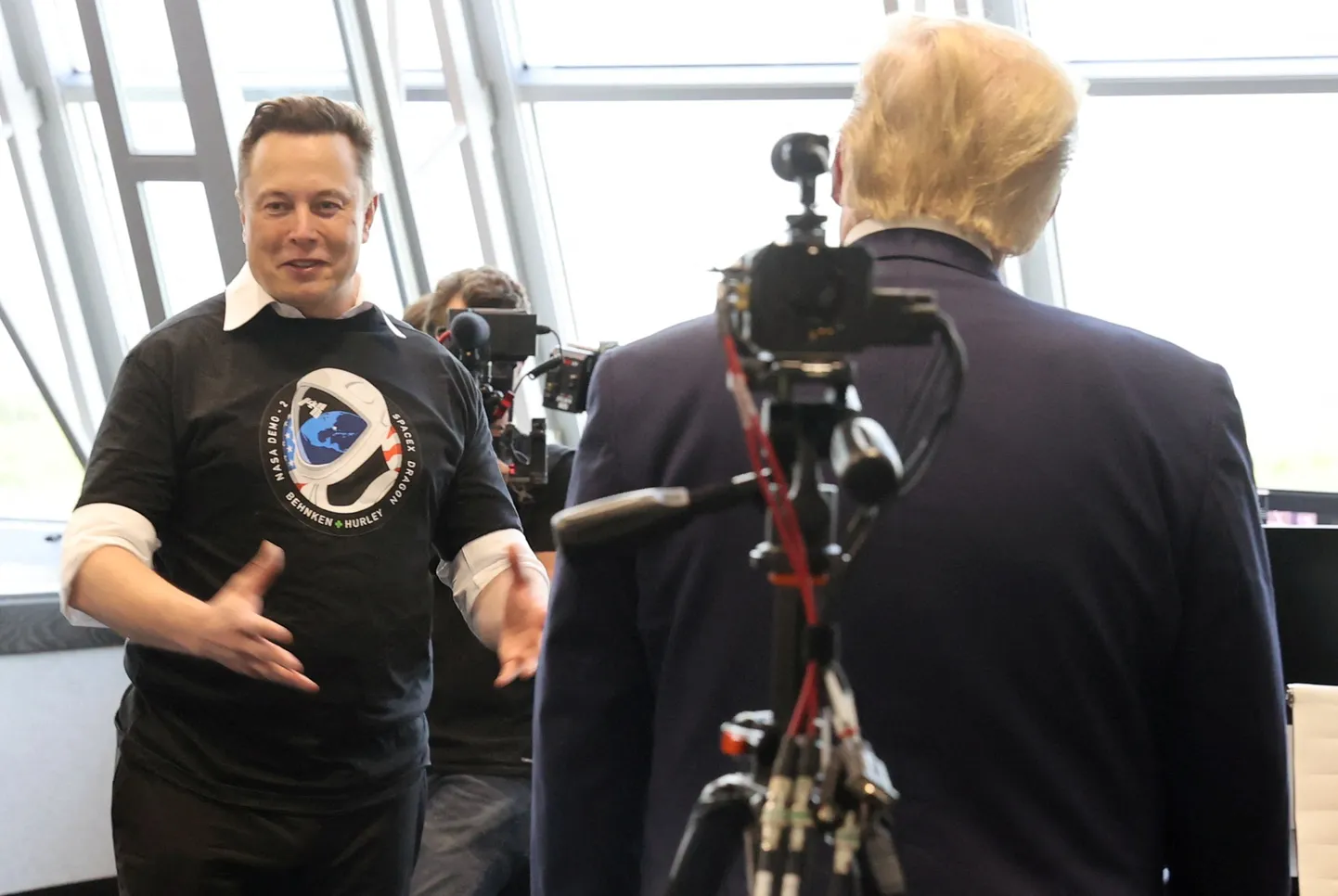 Elon Musk ja Donald Trump.