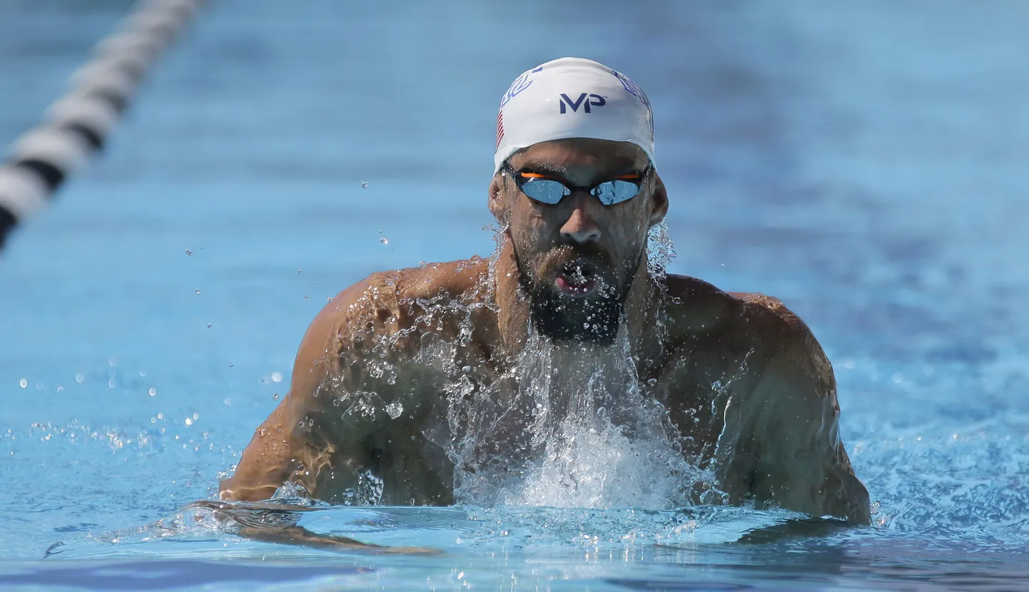 Michael Phelps treeningul.