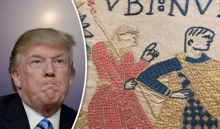 Twitteri kasutaja arvates leidis ta Bayeux' vaibalt Donald Trumpi