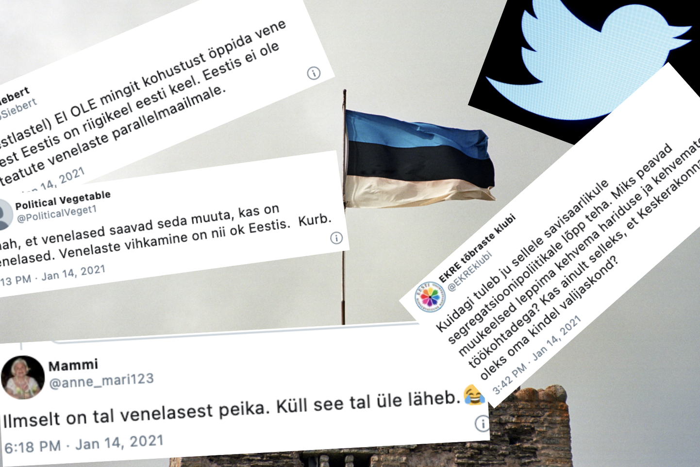 Горачая дискуссия в эстонском Twitter.