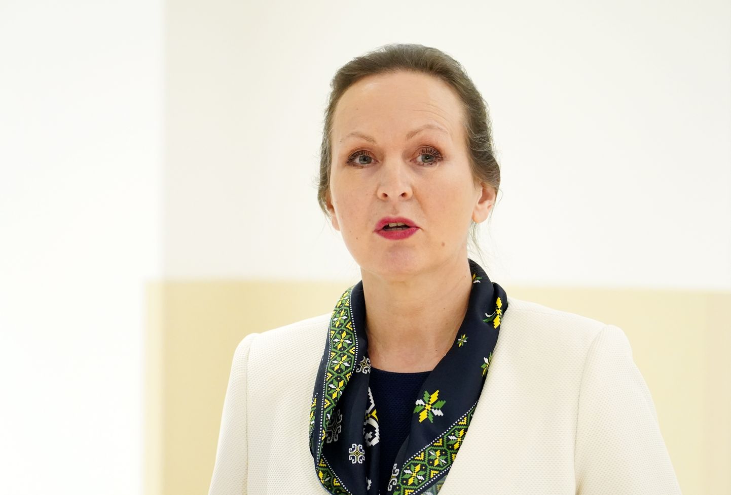 Veselības ministre Līga Menģelsone.