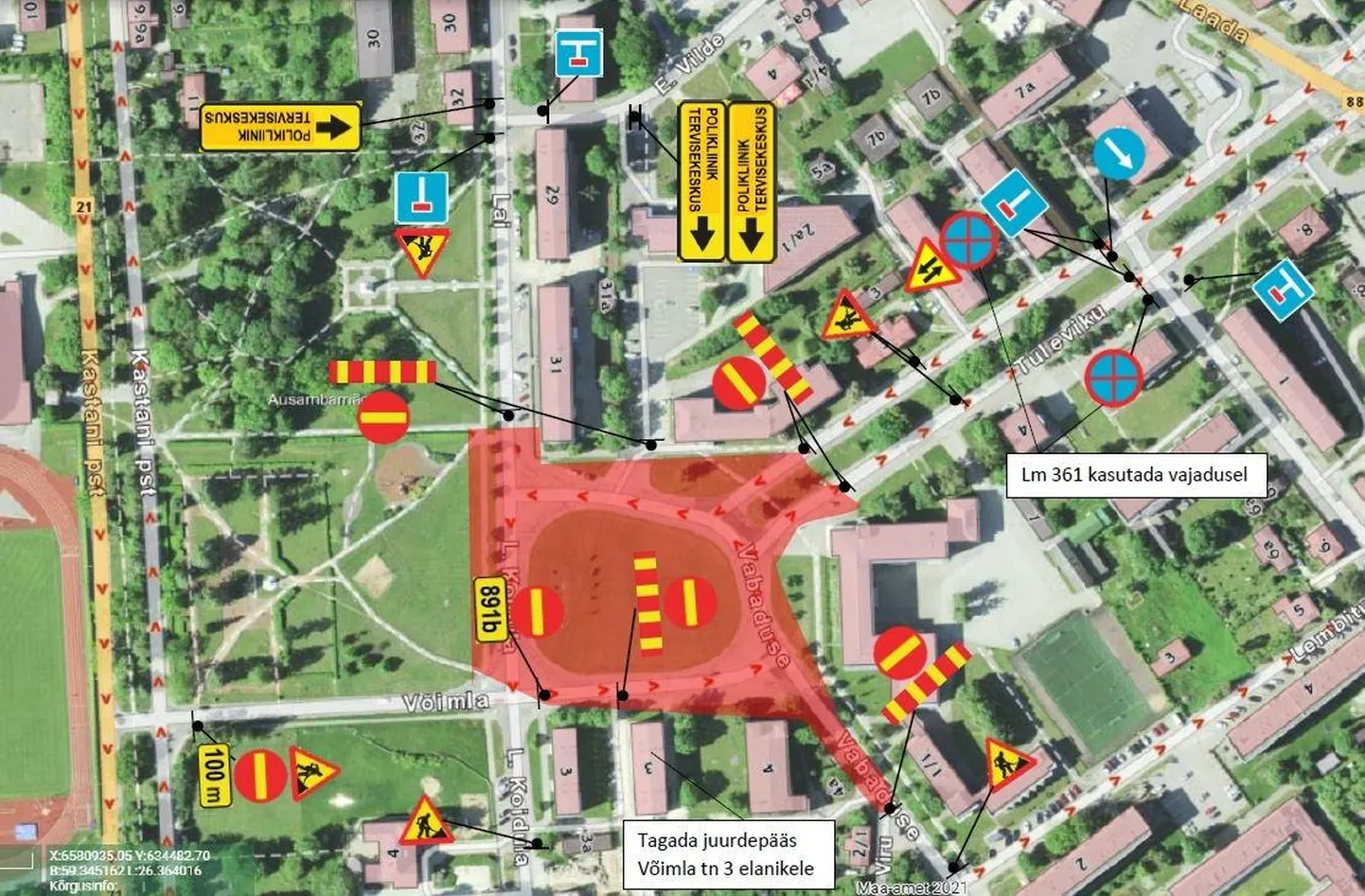 Liikluskorralduse muutus.