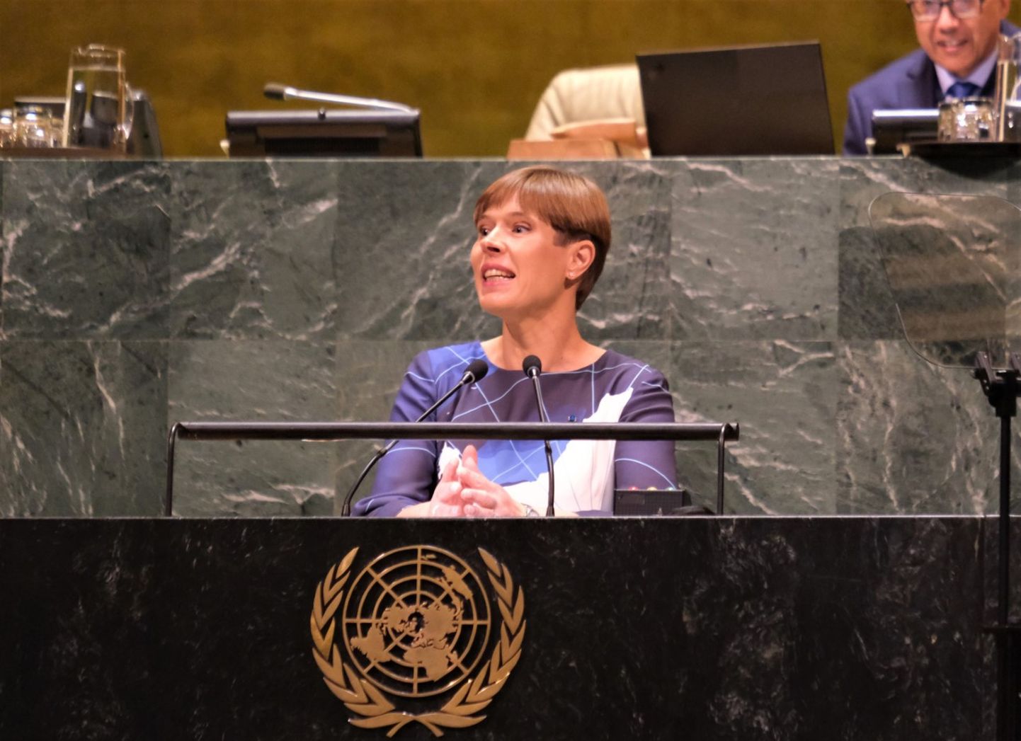 President Kaljulaid ÜROs.