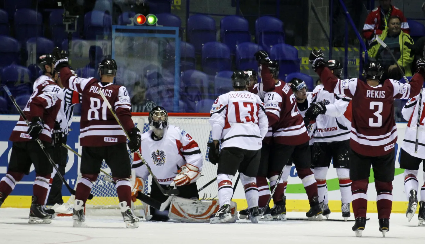 Läti versus Austria.