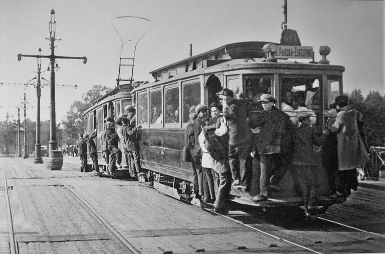 Trammijänesed Leningradis 1933. FOTO: