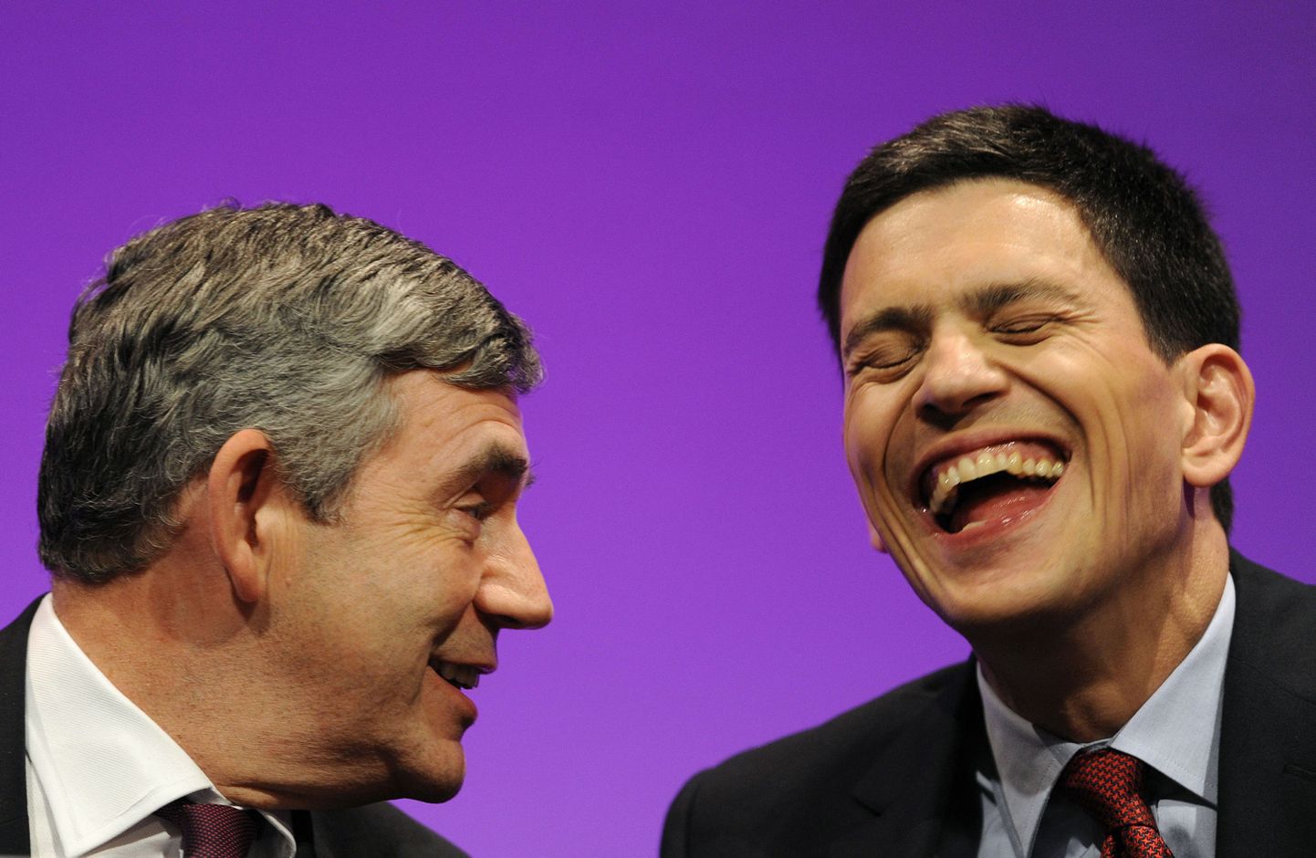 Suurbritannia välisminister David Miliband (paremal) ja brittide peaminister Gordon Brown.