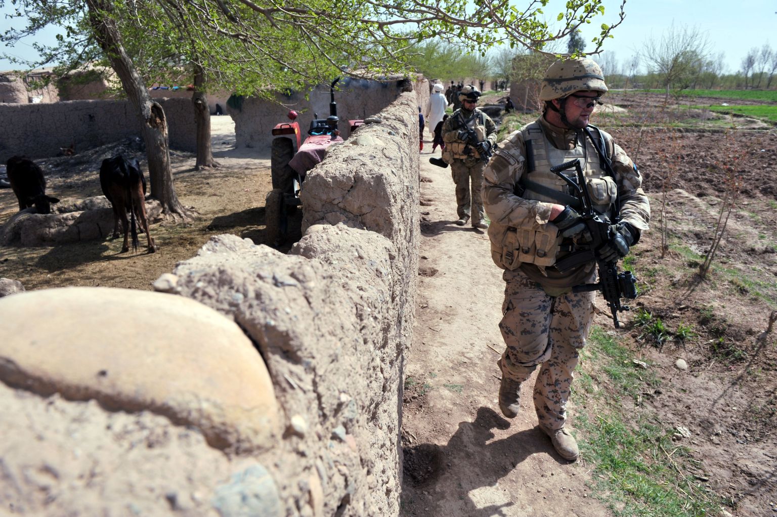 Patrull Afganistani küla lähistel.