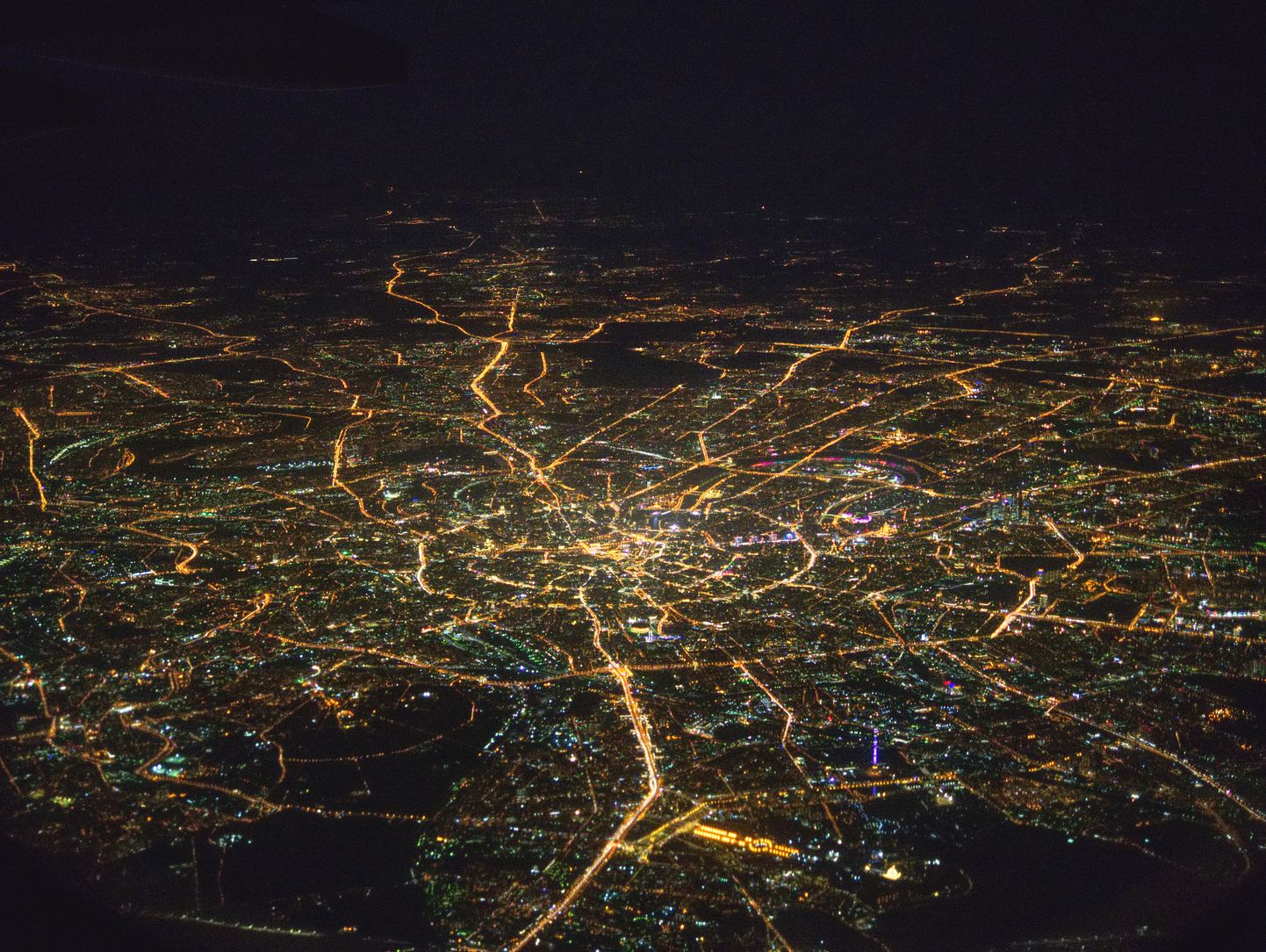 Aerofoto öisest Moskvast