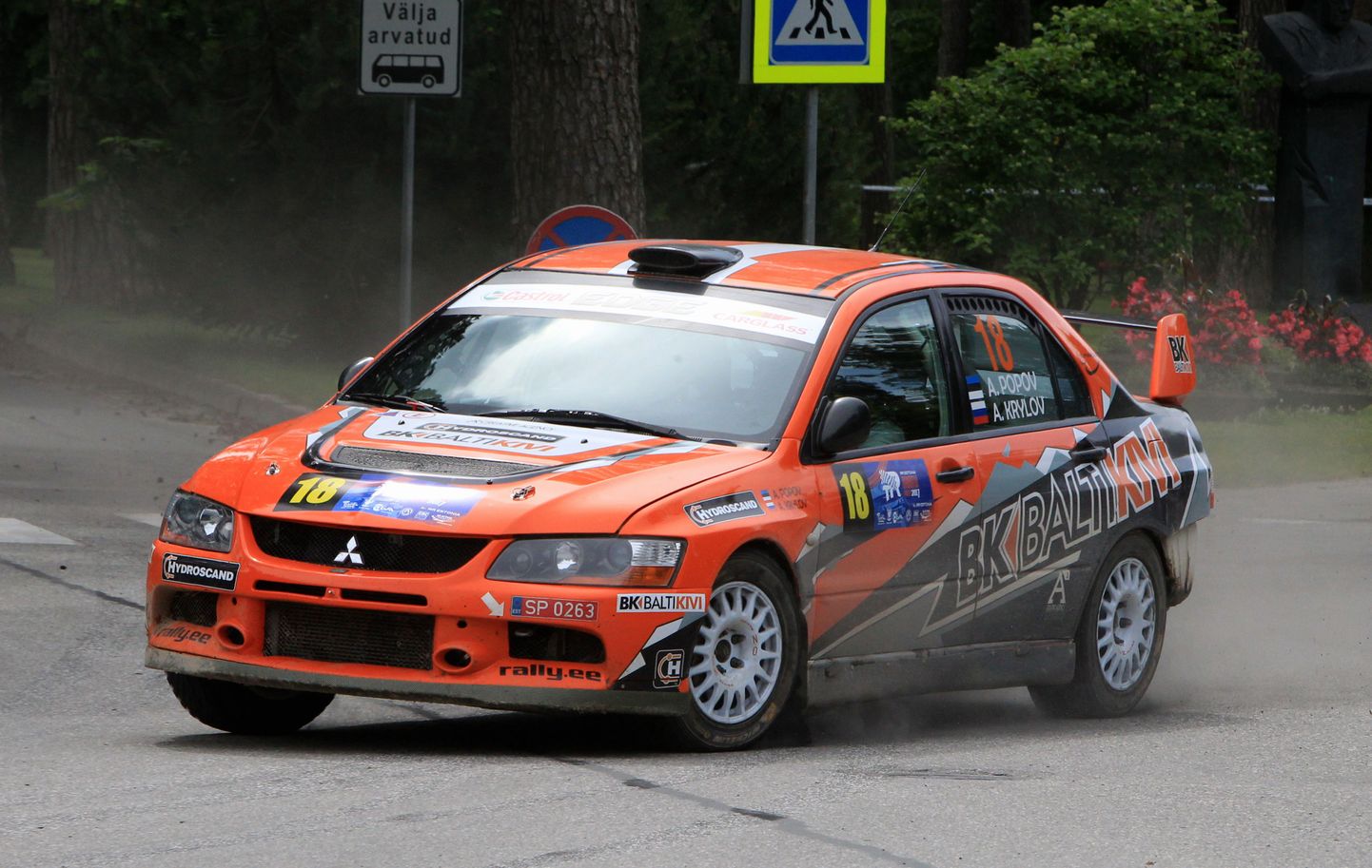 Tartu Rally Elva kiiruskatse. Allan Popov - Aleksei Krõlov.