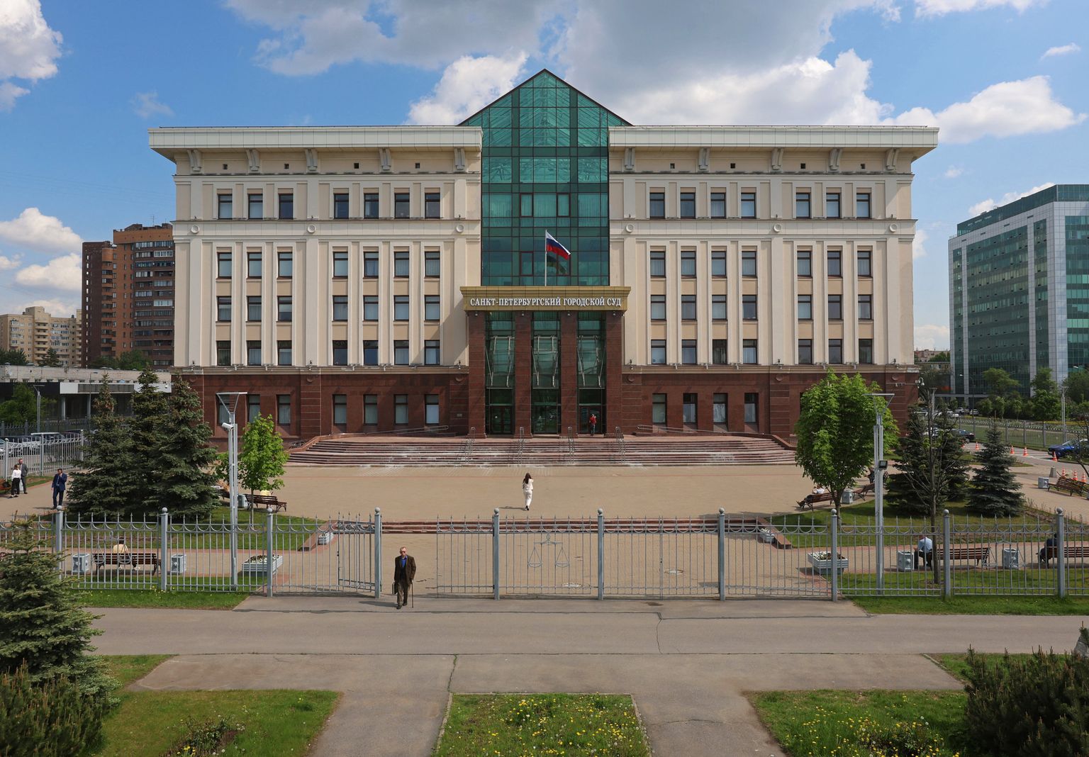 Санкт-Петербургский суд, где недавно начался суд над физиком Анатолием Масловым по делу о государственной измене.