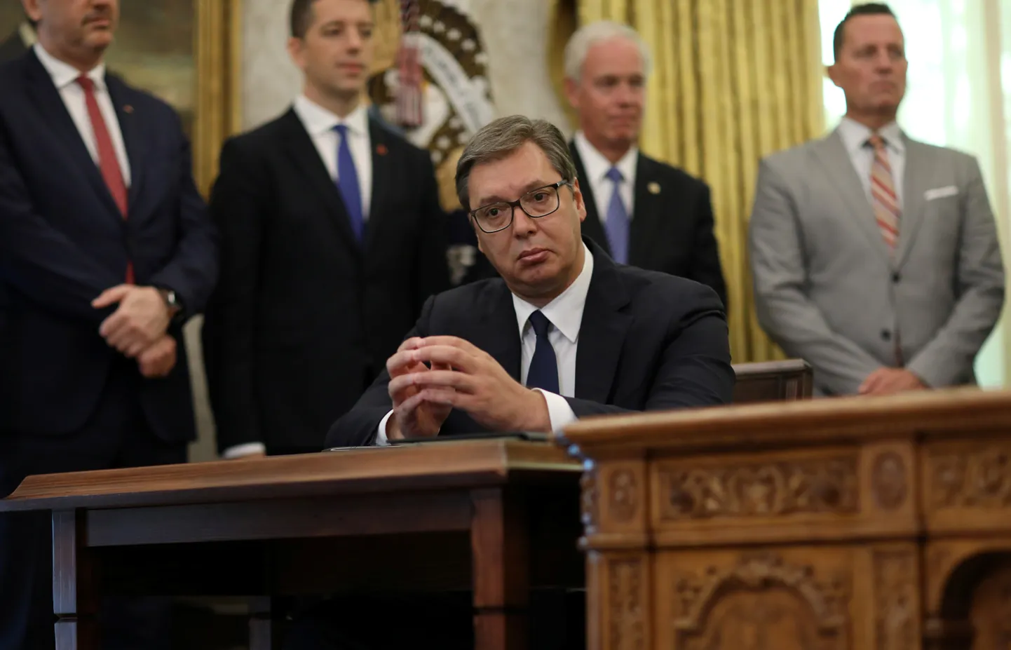 Serbia president Aleksandar Vucic 4. septembril Valges Majas