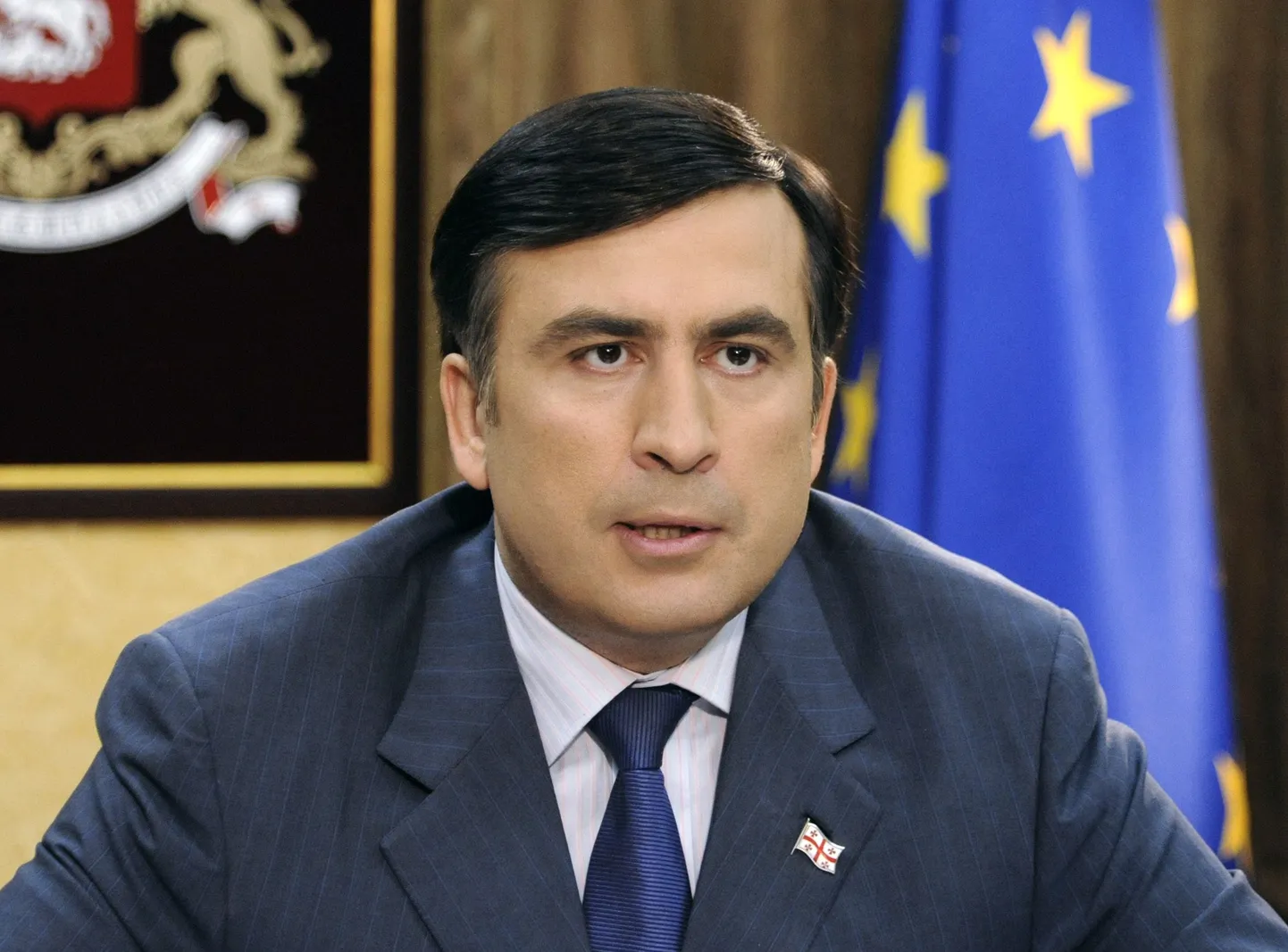 Президент Грузии Михаил Саакашвили.
