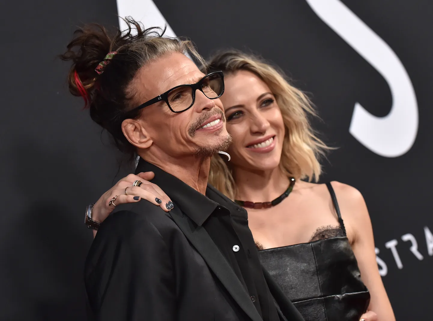 Steven Tyler and Aimee Preston filmi 'Ad Astra' esilinastusel.
