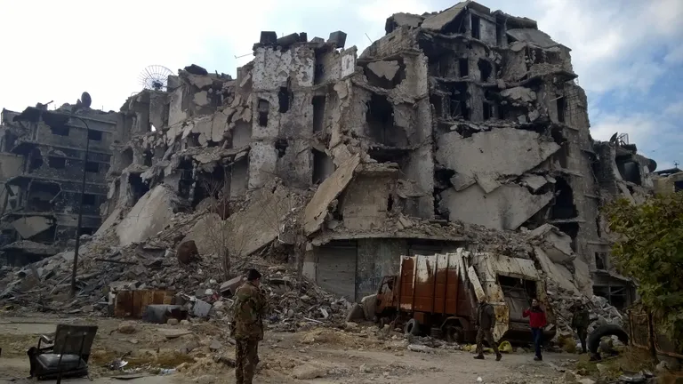 Varemetes hooned Süürias Aleppos. Foto: Timur Abdullaev/Sputnik/Scanpix