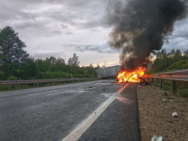 Авария на шоссе Рига - Лиепая
