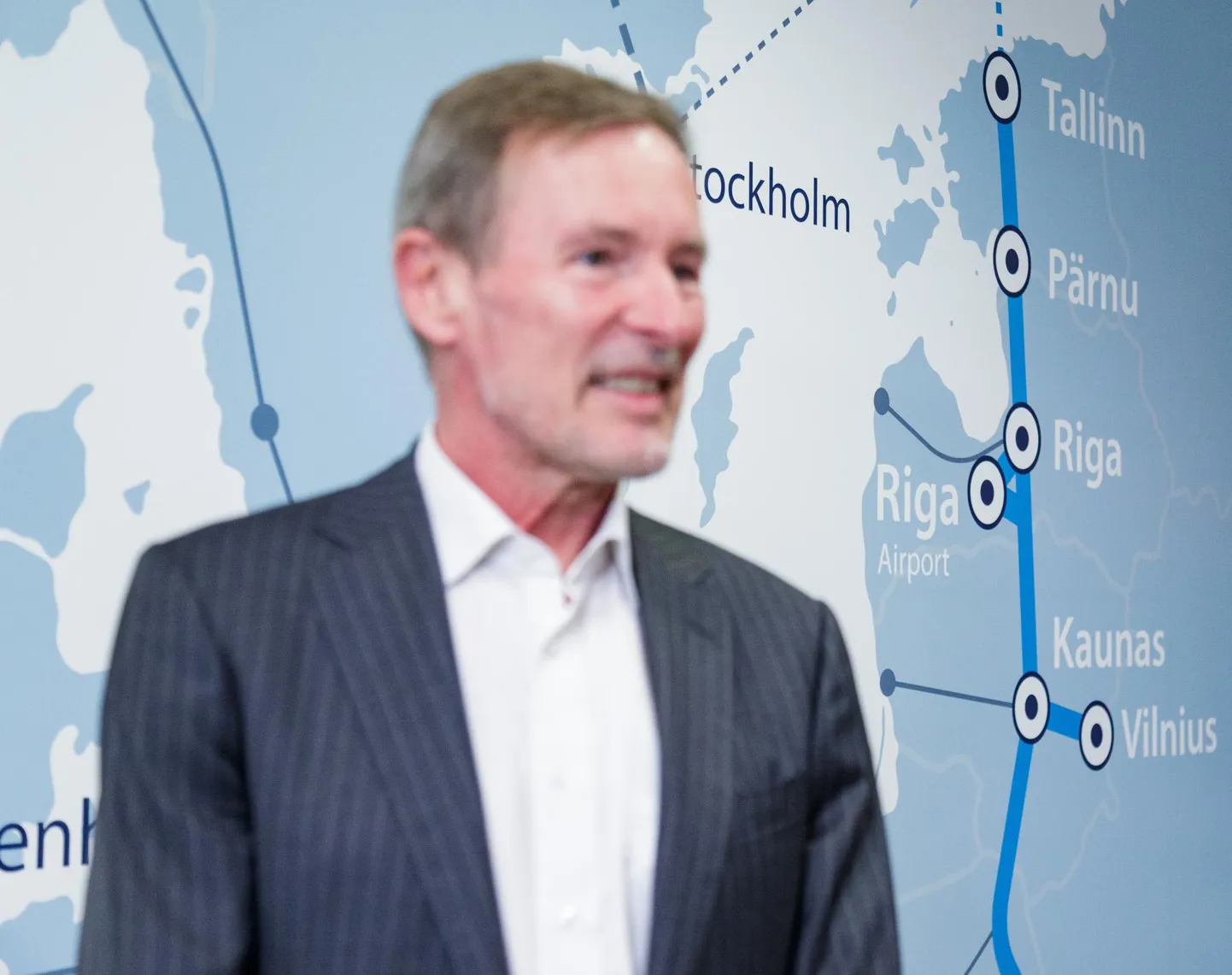 Rail Baltica Estonia juhatuse esimees Tõnu Grünberg.