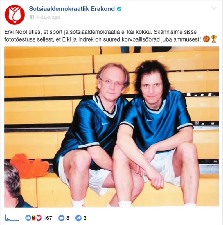 SDE vastus Erki Noole torkele, et sportlane ei saa sotsiaaldemokraat olla.