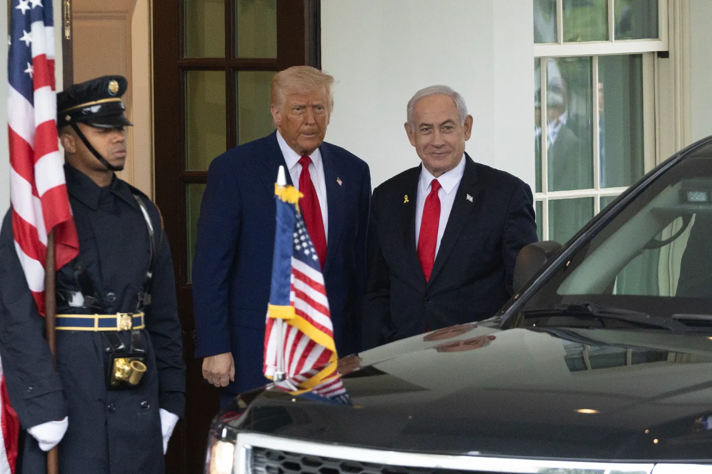 Donald Trump ja Benjamin Netanyahu Washingtonis.