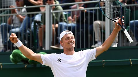 Veel kuu tagasi ühe ATP matšivõidu peal olnud hollandlase muinasjutt jätkub Wimbledonis
