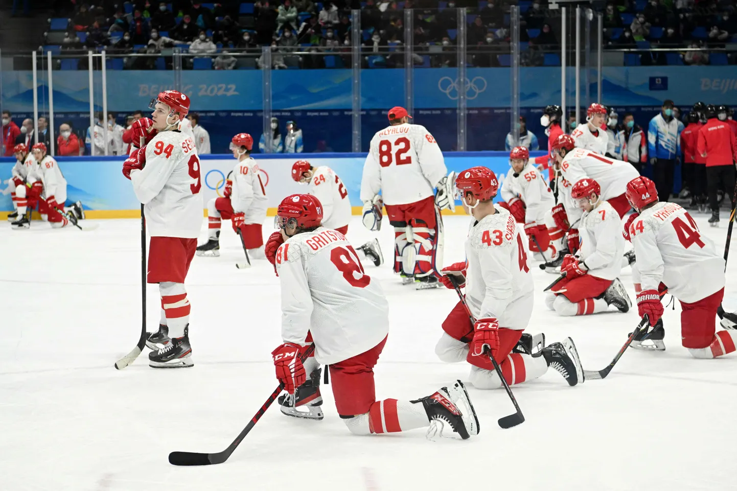 Krievijas hokejisti 2022. gada olimpiskajās spēlēs.