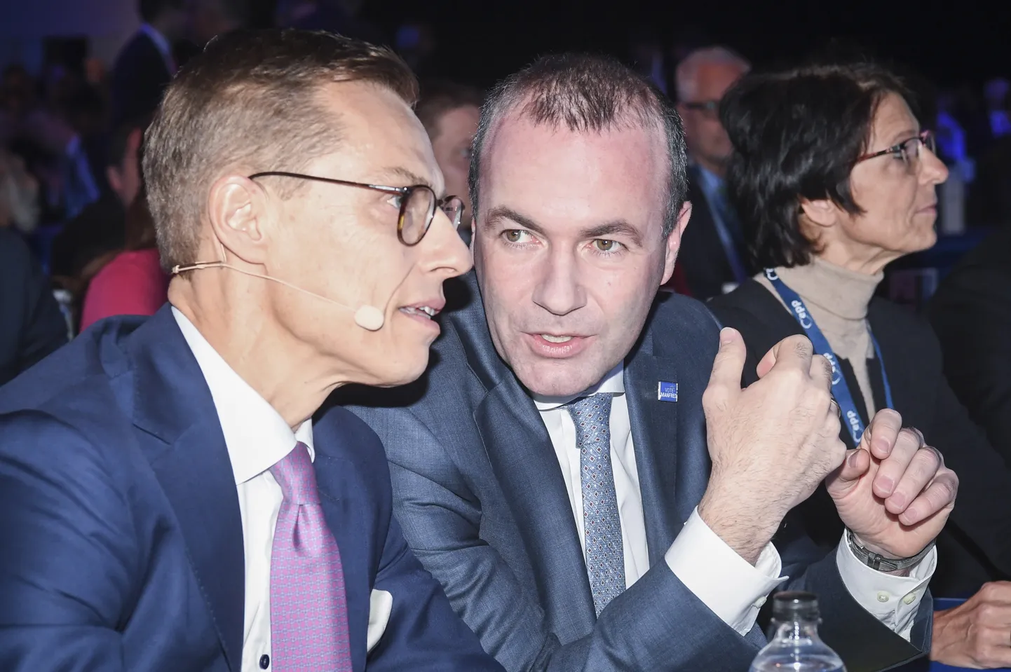 Alexander Stubb ja Manfred Weber Helsingis.