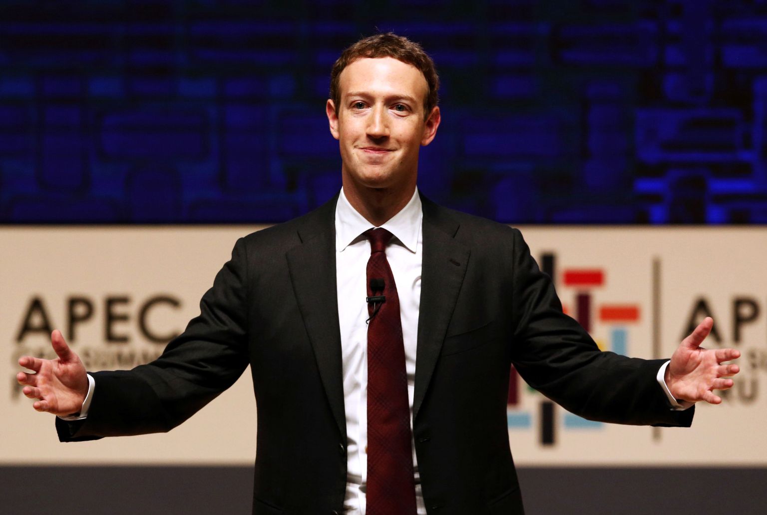 Mark Zuckerberg APECi foorumil esinemas.
