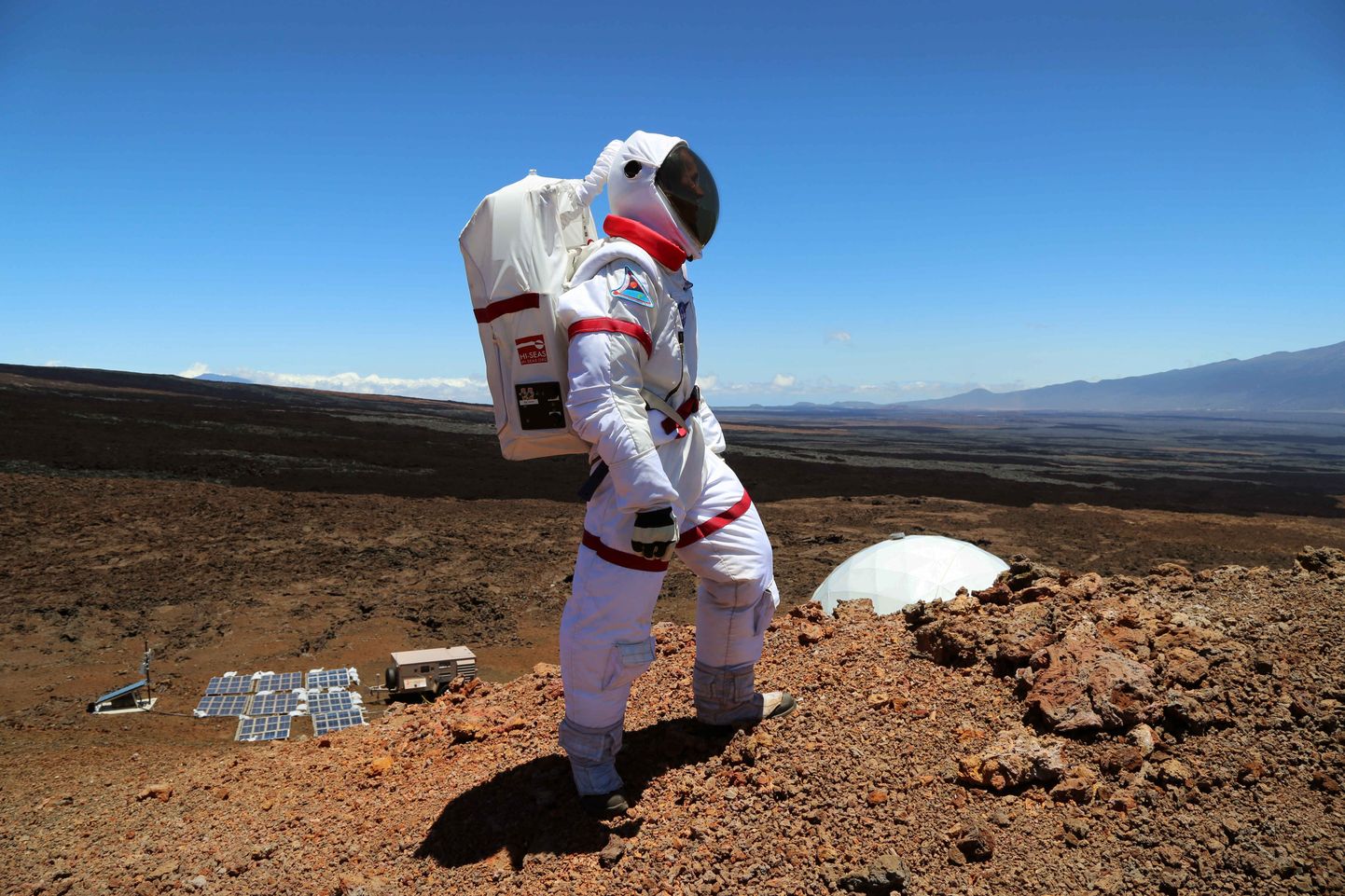 Marsi baasi simulatsioon Hawaiil Mauna Loa vulkaani jalamil
