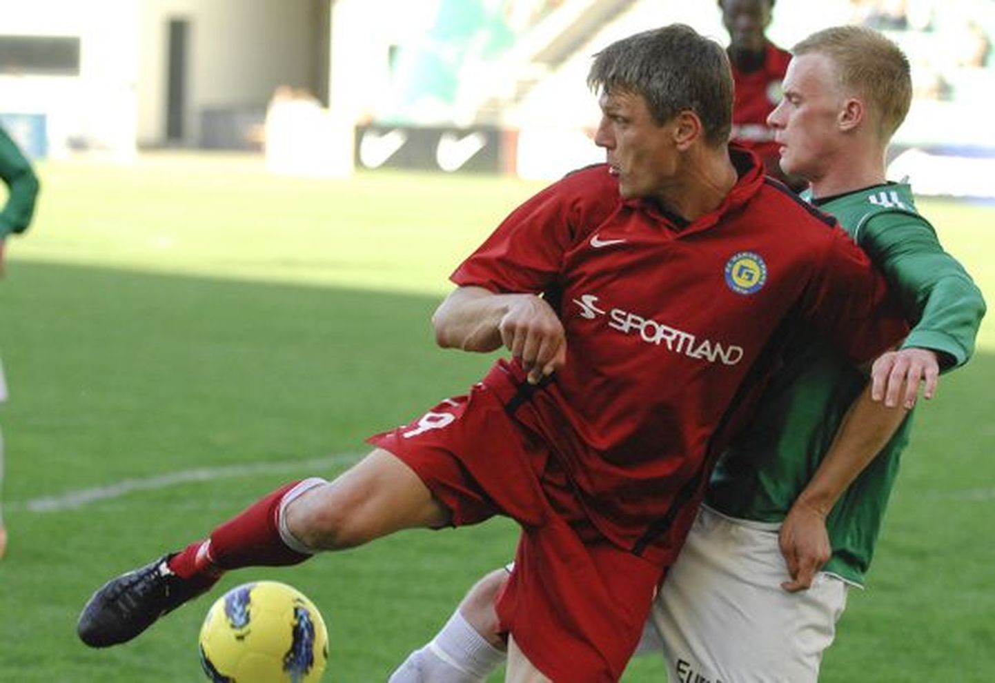 Максим Грузнов в одном из матчей чемпионата Эстонии.