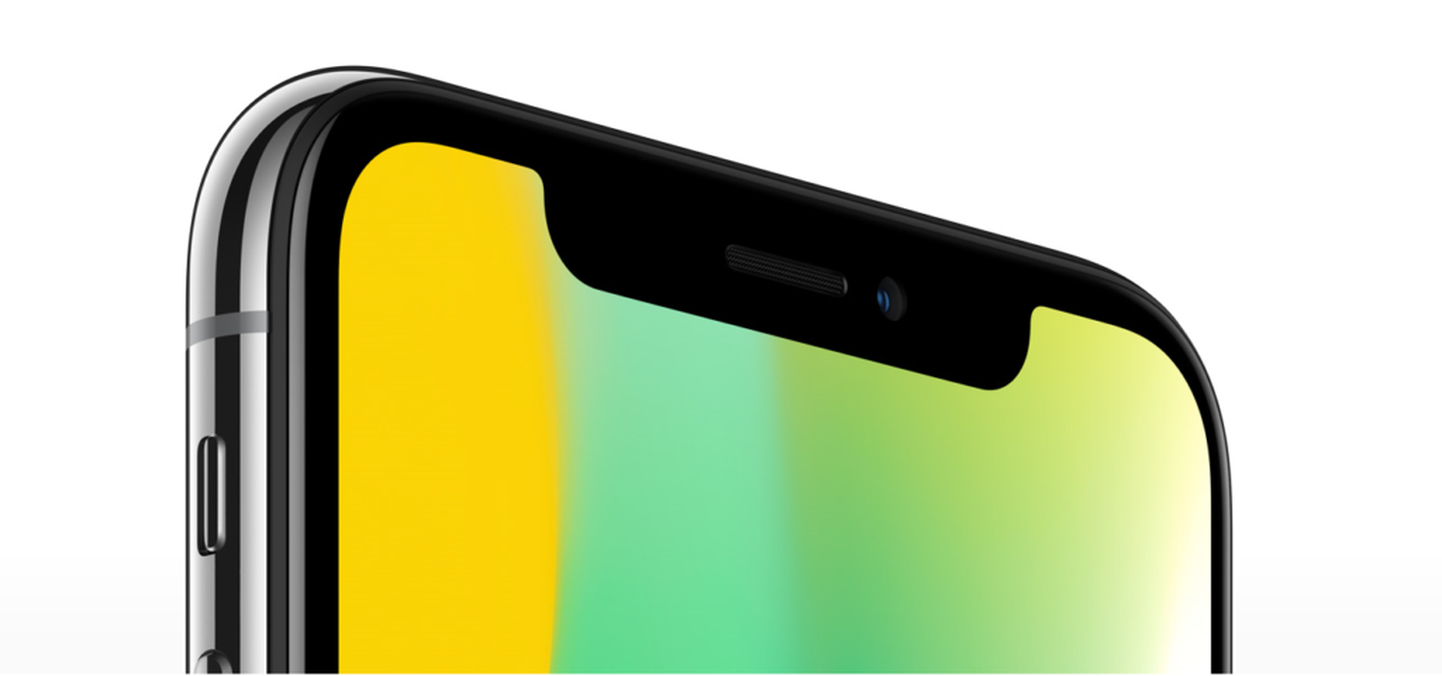 У iPhone X практическое применение своему широкому вырезу в дисплее - туда встроены различные датчики для распознавания биометрических параметров пользователя (Face ID).