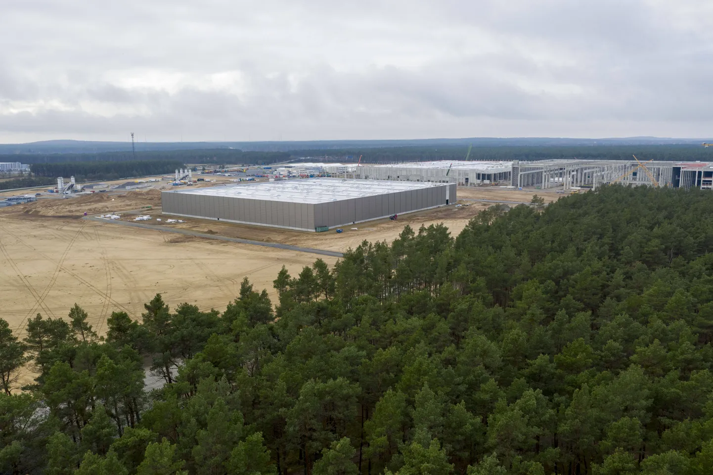 Tesla tehase ehitus Grünheides.