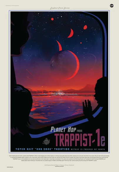 NASA on koostanud uute Maa-laadsete planeetide jaoks ka esimesed turismiplakatid.