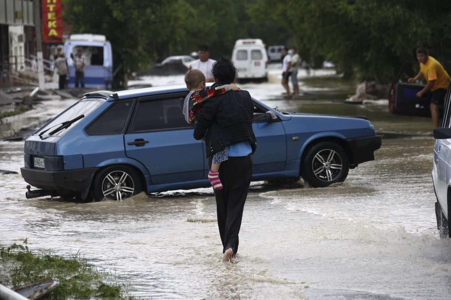 Последствия наводнения в Краснодарском крае.