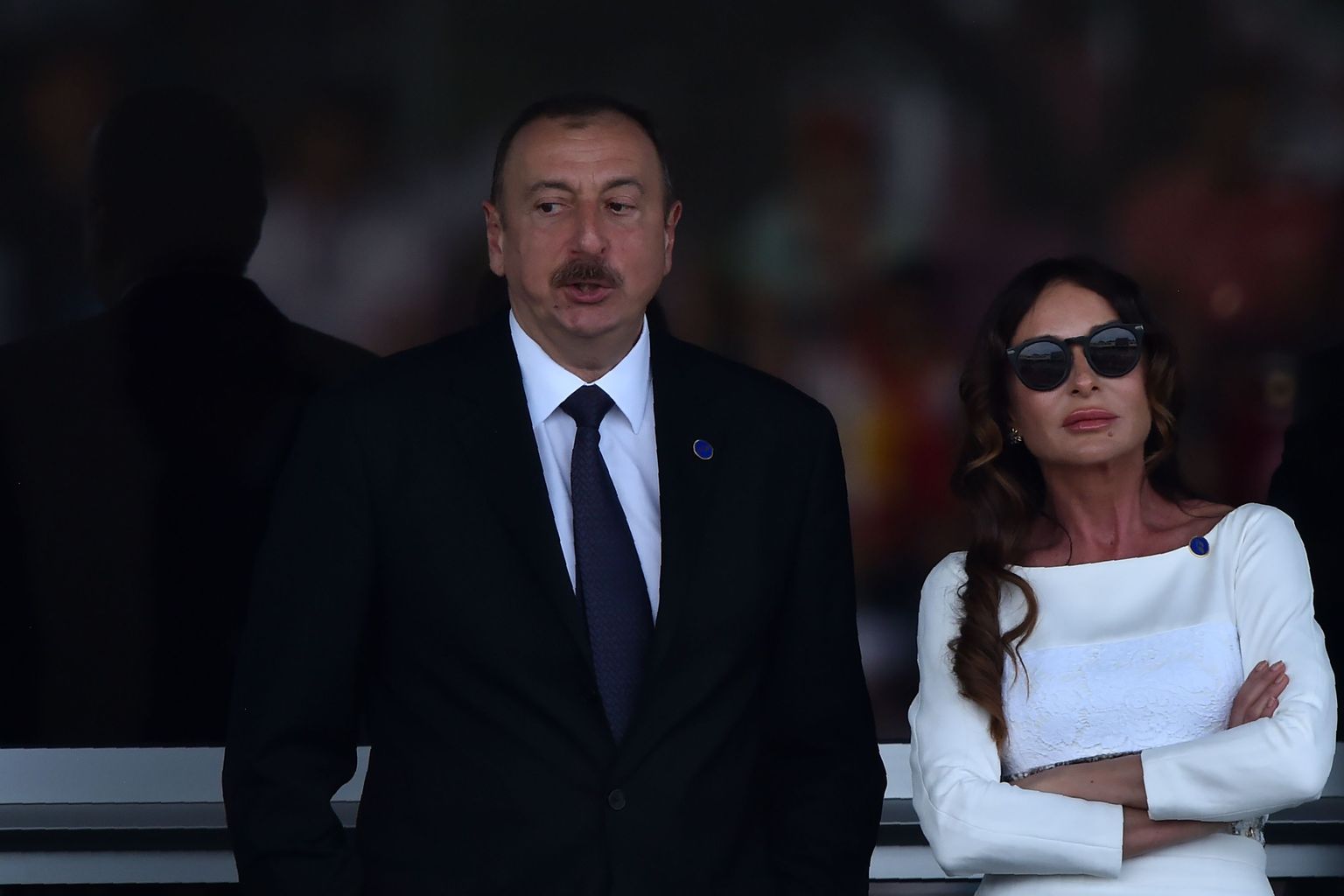 Aserbaidžaani president Ilham Alijev  koos abikaasa Mehribaniga Bakuus selle aasta juunis riigis esmakordselt toimunud Vormel-1 etapil.