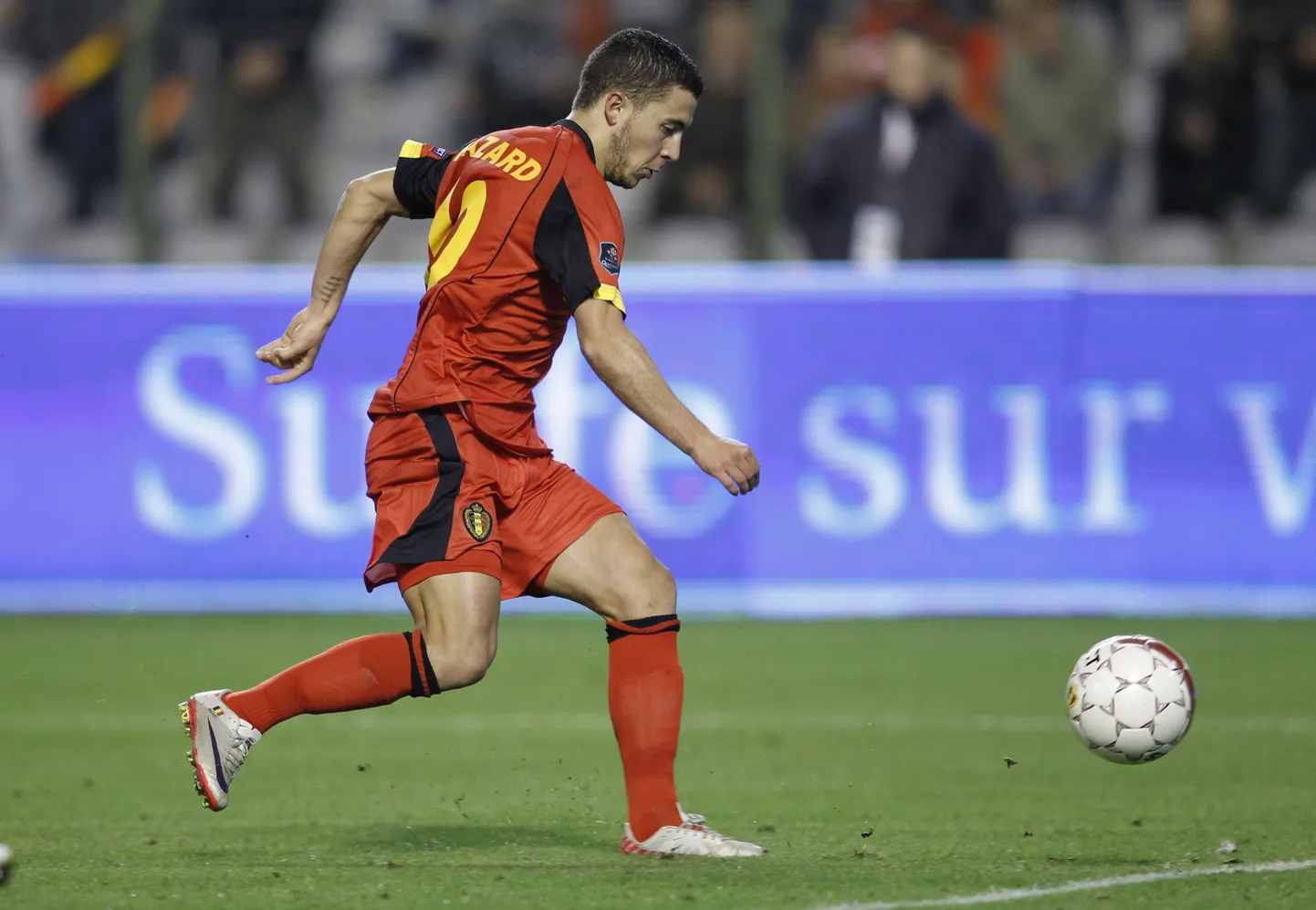 Eden Hazard Belgia koondise särgis.
