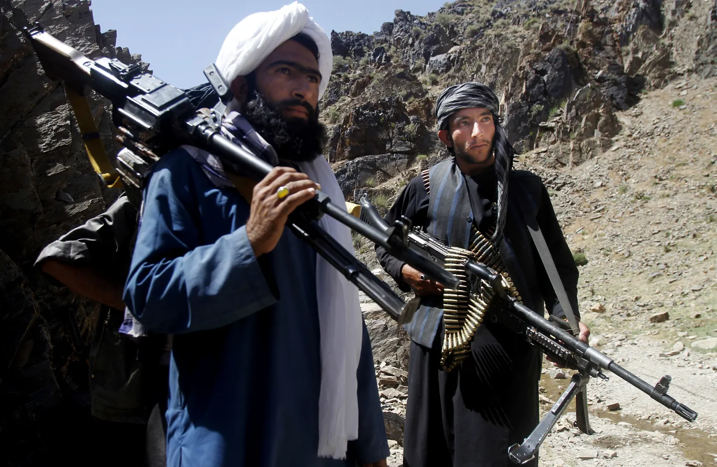 Talibani liikmed Afganistanis.