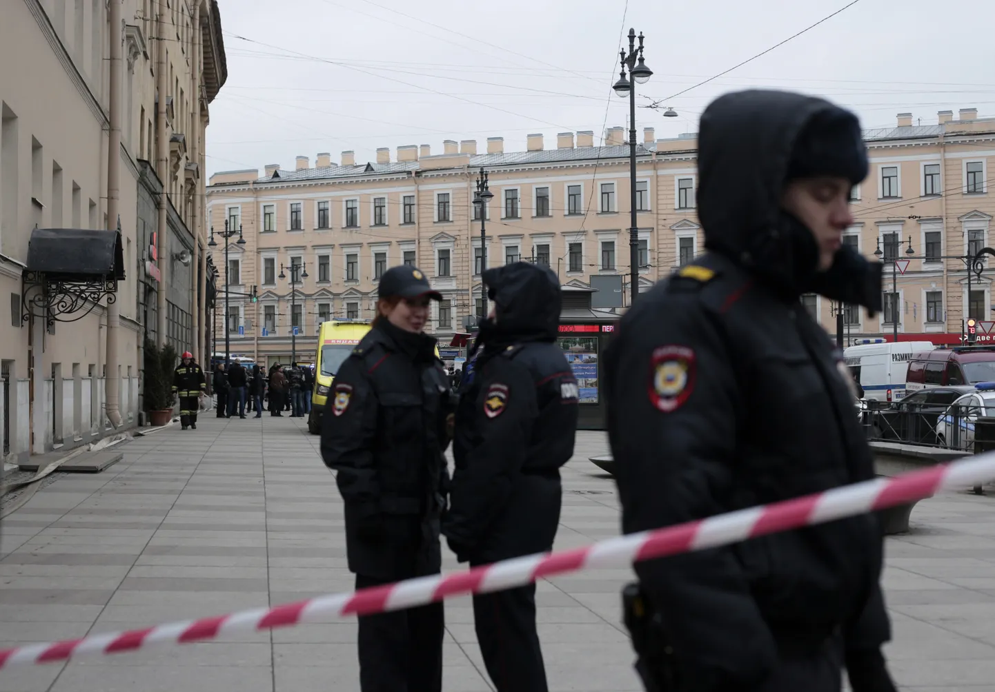 Policija Sanktpēterburgā. Ilustratīvs attēls.