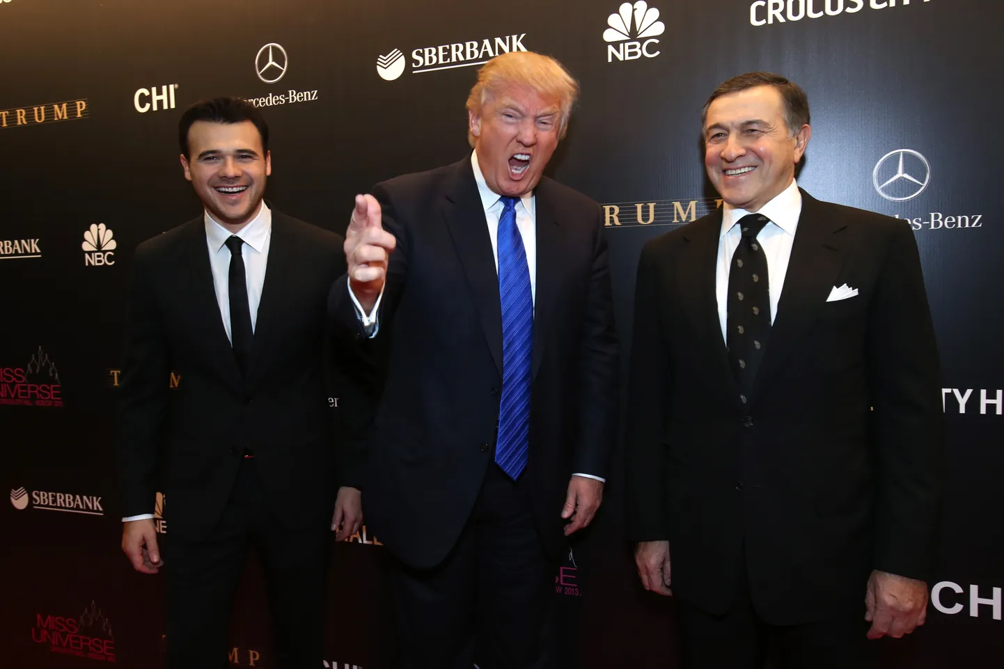 Aras Agalarov (paremal) ja Donald Trump 2013. aastal Moskvas iludusvõistlusel Miss Universum.