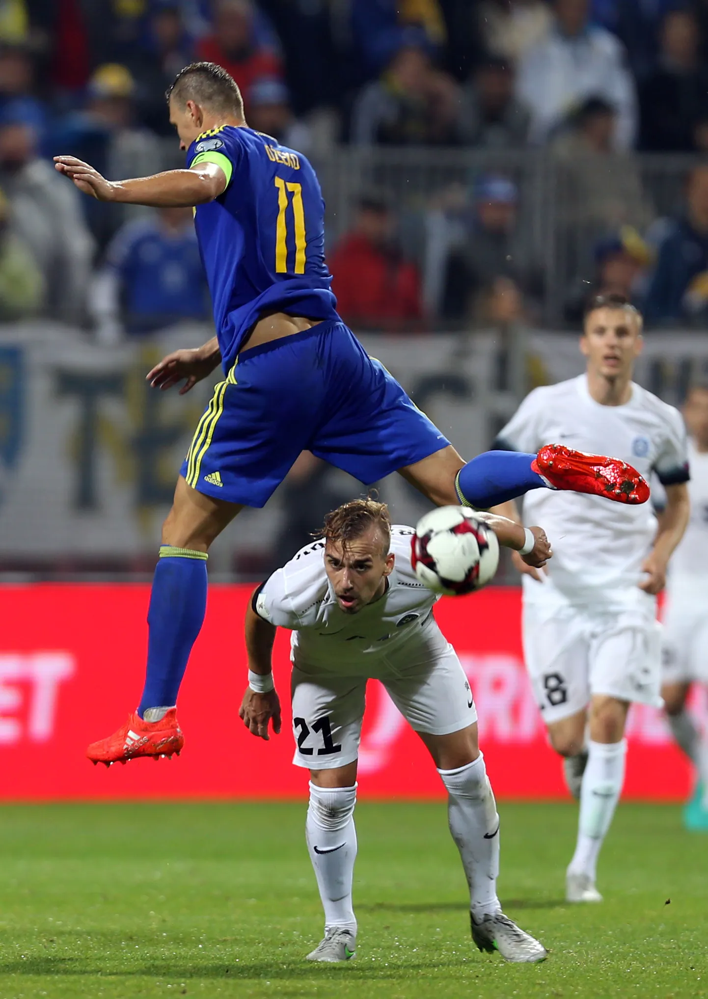Edin Dzeko kohtumises Eestiga.