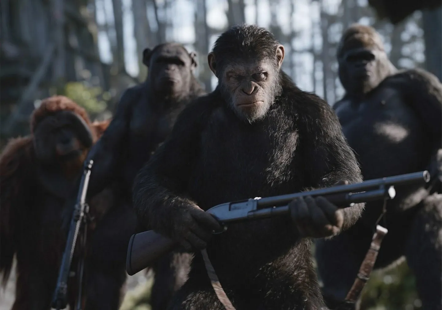 Uues «Ahvide planeedi» seerias kehastab Caesarit näitleja Andy Serkis, kellele on ahvikarv digitaalselt peale maalitud.