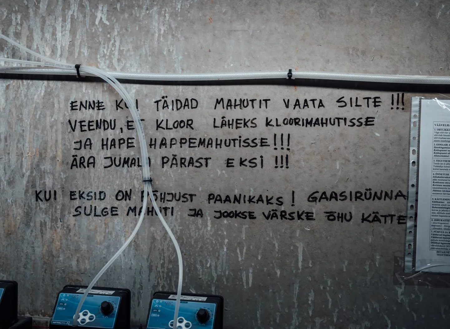 Probleemkohtadeks osutusid ohutuskaardid, evakuatsioonivalgustus, aga ka puuduvad vahendid, et lekke korral kiiresti tegutseda.